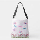 Canvas tas bloemen (Voorkant)