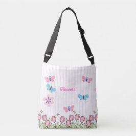 Canvas tas bloemen