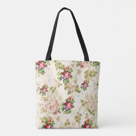 canvas tas bloemen (Achterkant)