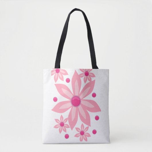 canvas tas bloemen (Voorkant)