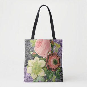 canvas tas bloemen