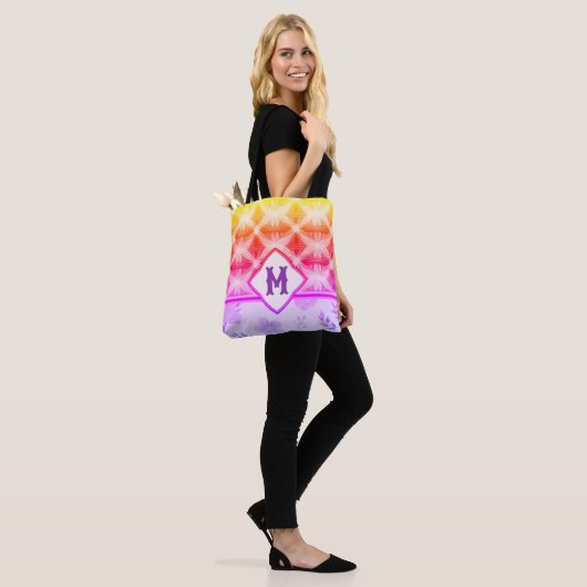 Canvas tas Bloemen aansluiten (Op model)