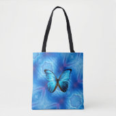 Canvas tas Blue Butterfly (Voorkant)