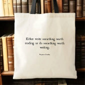 Canvas tas boek - Benjamin Franklin Quote