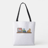 Canvas tas boekoverloop - Ik heb geen controle op  (Achterkant)