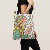 Canvas tas Boho Pet Girl (Dichtbij)