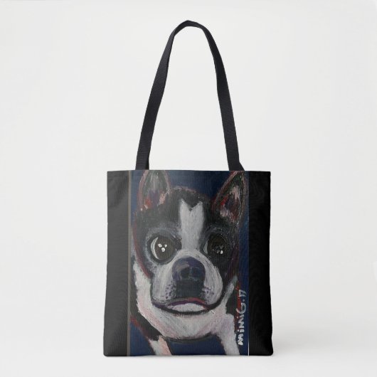 Canvas tas Boston Terrier () (Voorkant)