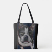 Canvas tas Boston Terrier () (Achterkant)