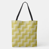 Canvas tas - Brass Yellow Optical Illusion Maze (Achterkant)