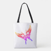 Canvas tas, 'Butterfly Aura' design, vrouwen Tote Bag (Achterkant)