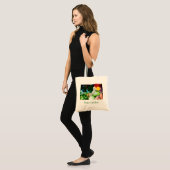 canvas tas - Canvas Art - Caribische vruchten (Voorkant (model))