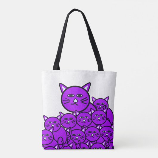 Canvas tas Cat (Achterkant)