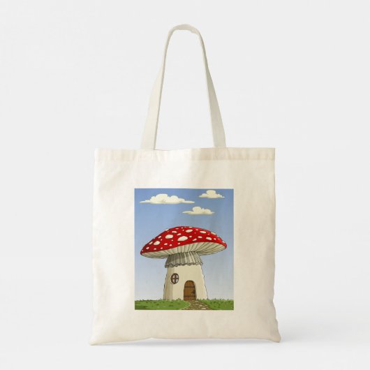 Canvas tas champignon (Achterkant)