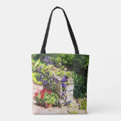 Canvas tas Clematis aan de wand (Achterkant)