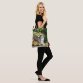 Canvas tas Clematis aan de wand (Op model)
