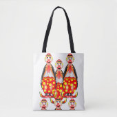 canvas tas clowns circus (Voorkant)