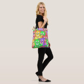 Canvas tas Colorful Teddy Bears (Op model)
