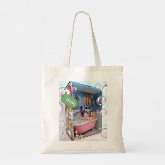 Canvas tas "De speelgoed" (Achterkant)