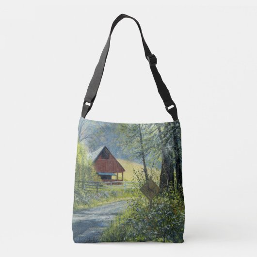 canvas tas "Deer Crossing" (Achterkant)