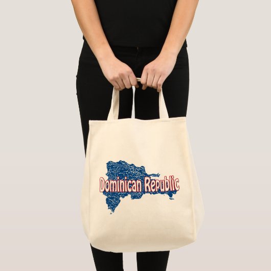 Canvas tas Dominicaanse Republiek (Voorkant (product))
