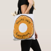 Canvas tas Donuts helpen alles (Dichtbij)
