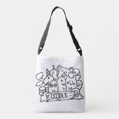 Canvas tas Doodle Design (Achterkant)