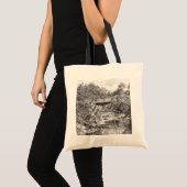 Canvas tas - "Door de Bustling City..." (Voorkant (product))