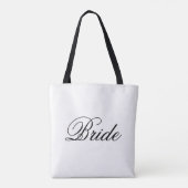 canvas tas - Duo dubbelzijdige zwart-witbride tas (Achterkant)