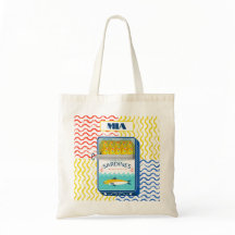 Canvas tas Eclectic Sardines Design |
