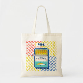 Canvas tas Eclectic Sardines Design | 
