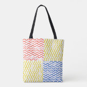 Canvas tas Eclectic Sardines Design |  (Achterkant)