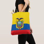 Canvas tas Ecuador-vlag (Dichtbij)