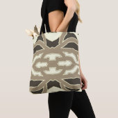 Canvas tas, een levendig, elegant veelkleurig ontw tote bag (Dichtbij)