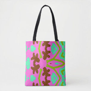 Canvas tas, een naadloos stijlvol veelkleurig ontw tote bag