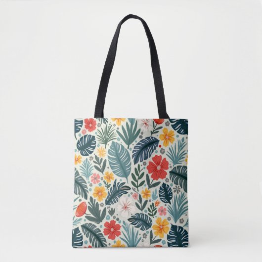 Canvas tas, een regenwoud resort tote bag (Voorkant)