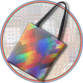 CANVAS TAS - Een tas met veel regenboogkleuren
