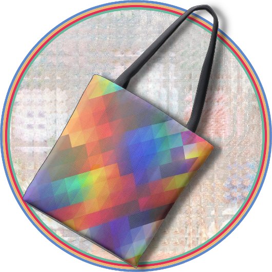 CANVAS TAS - Een tas met veel regenboogkleuren