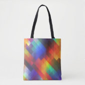 CANVAS TAS - Een tas met veel regenboogkleuren (Voorkant)