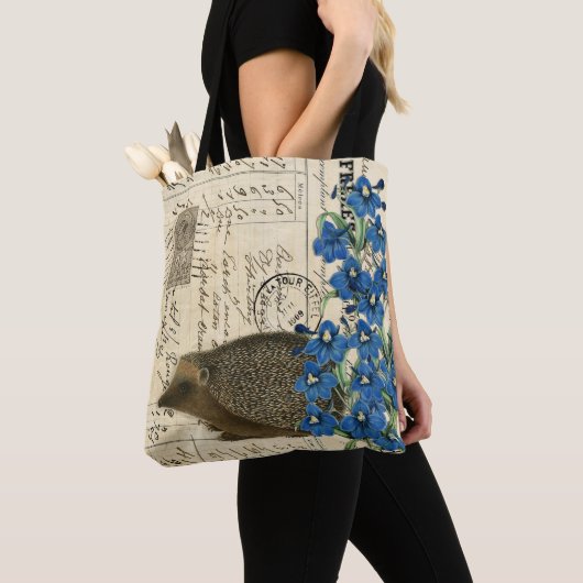 Canvas tas  egel Frans document schouder (Dichtbij)