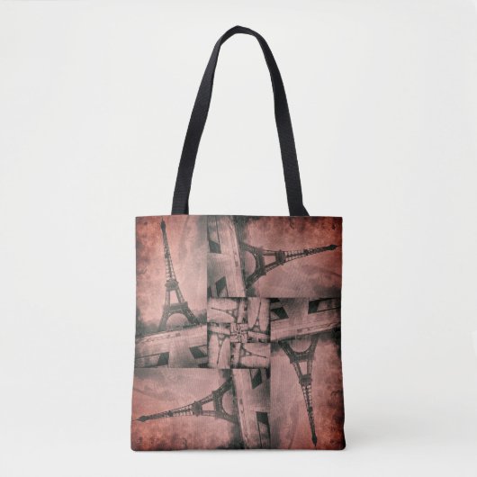 Canvas tas Eiffeltower — Puzzle Design (Voorkant)