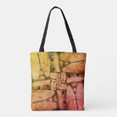 Canvas tas Eiffeltower — Puzzle Design (Achterkant)