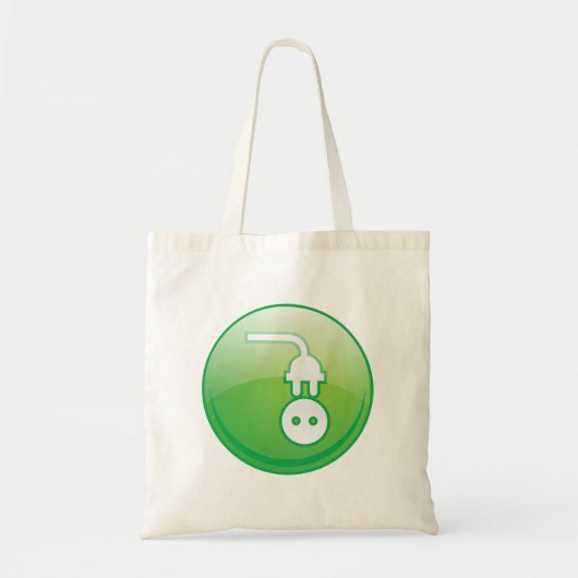 Canvas tas Elektrisch stopsymbool (Voorkant)