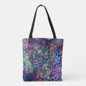 Canvas tas Engels docent schrijver Alphabet Letter (Achterkant)