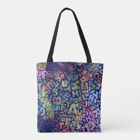 Canvas tas Engels docent schrijver Alphabet Letter (Achterkant)