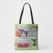 Canvas tas - er zijn vrouwen van onze leeftijd die (Voorkant)