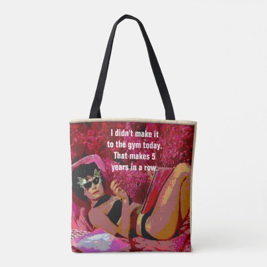 Canvas tas - er zijn vrouwen van onze leeftijd die (Achterkant)