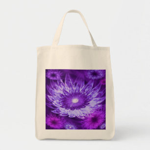 Canvas tas Fantasy Flowers Paarse