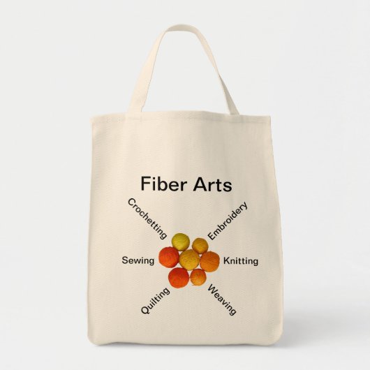 Canvas tas - Fiber Arts Garen Ballen (Voorkant)