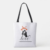 Canvas tas - Fiets (Achterkant)