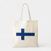 Canvas tas Finse vlag (Finland) (Achterkant)